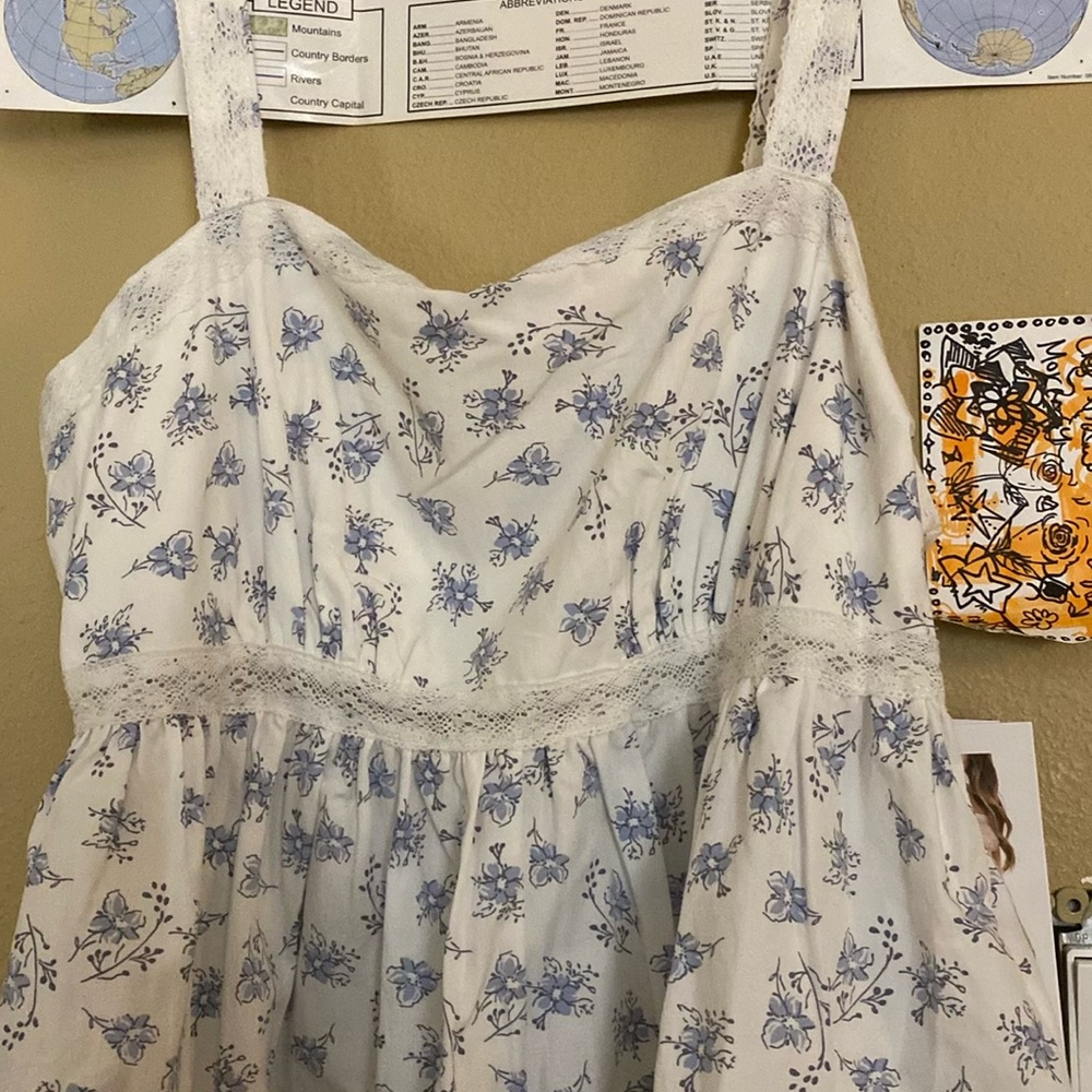 Celebrity Pink Crochet Babydoll Top